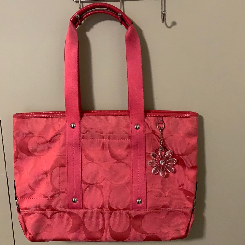 Coach Pink Handbag Tote